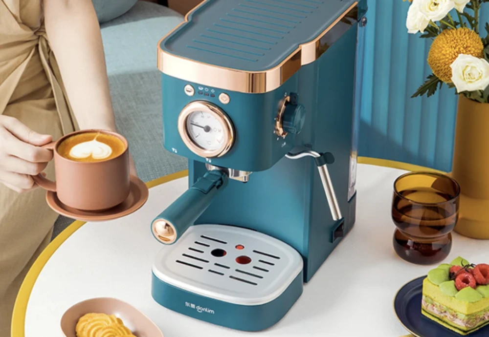 espresso coffee machine with milk steamer